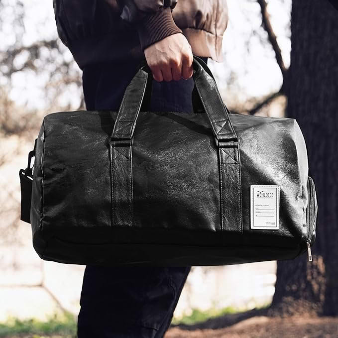 ÉLÉGANCE NOMADE – Sac de Sport et de Voyage en Cuir PU Haut de Gamme