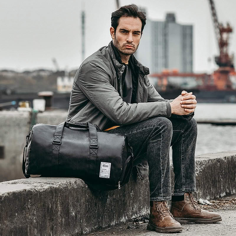 ÉLÉGANCE NOMADE – Sac de Sport et de Voyage en Cuir PU Haut de Gamme